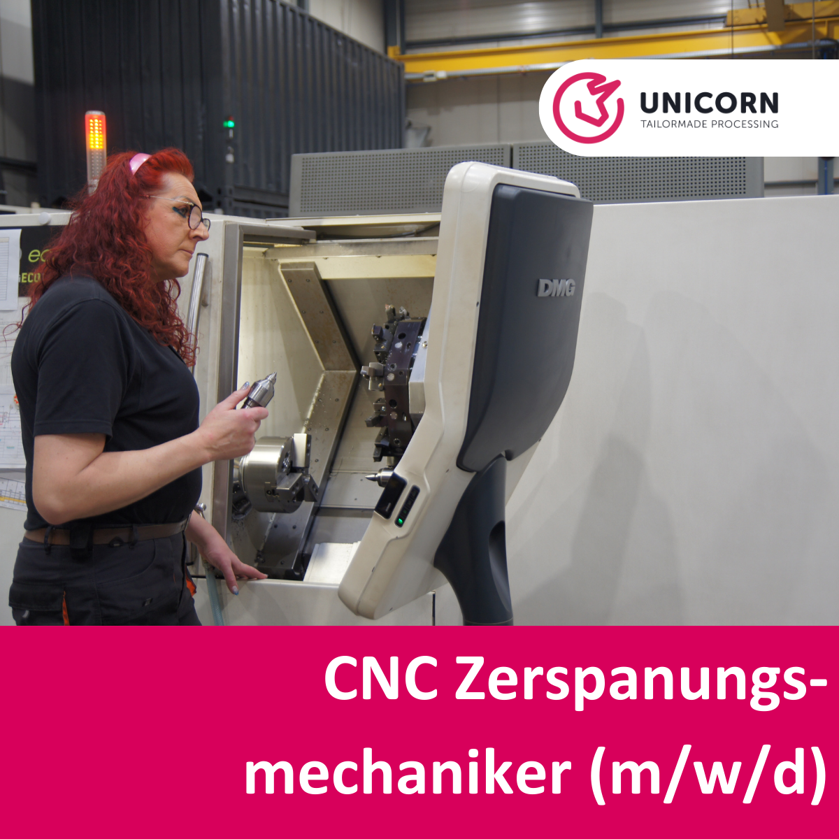 Stellenausschreibung als CNC Zerspanungsmechaniker m/w/d